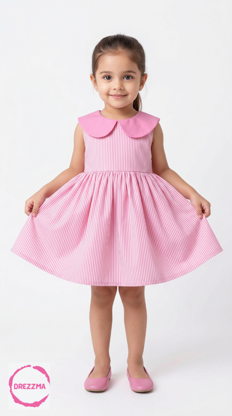 Pink Candy Stripe Frock