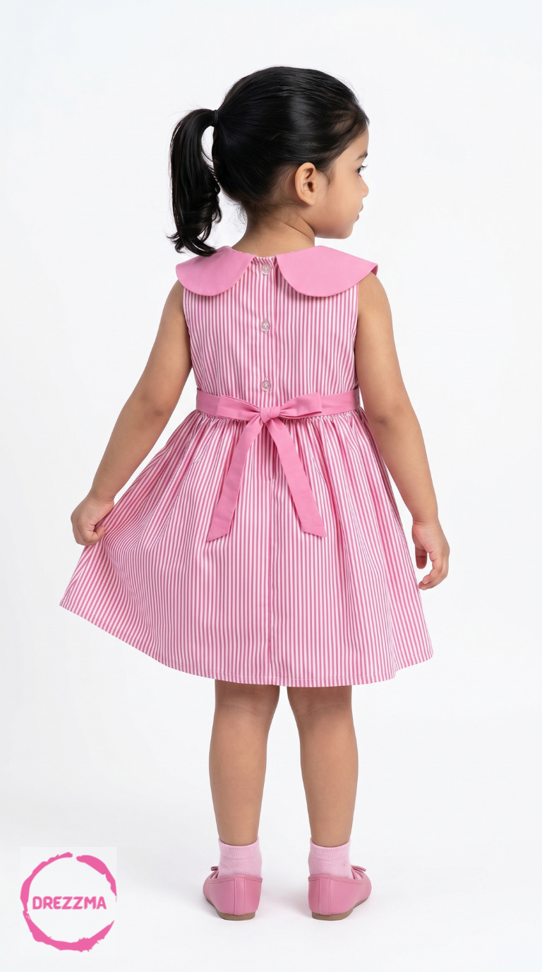 Pink Candy Stripe Frock