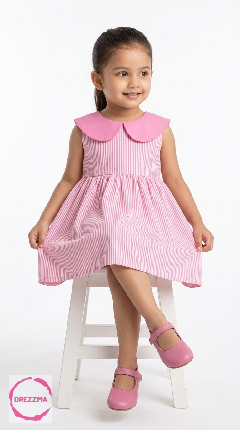 Pink Candy Stripe Frock