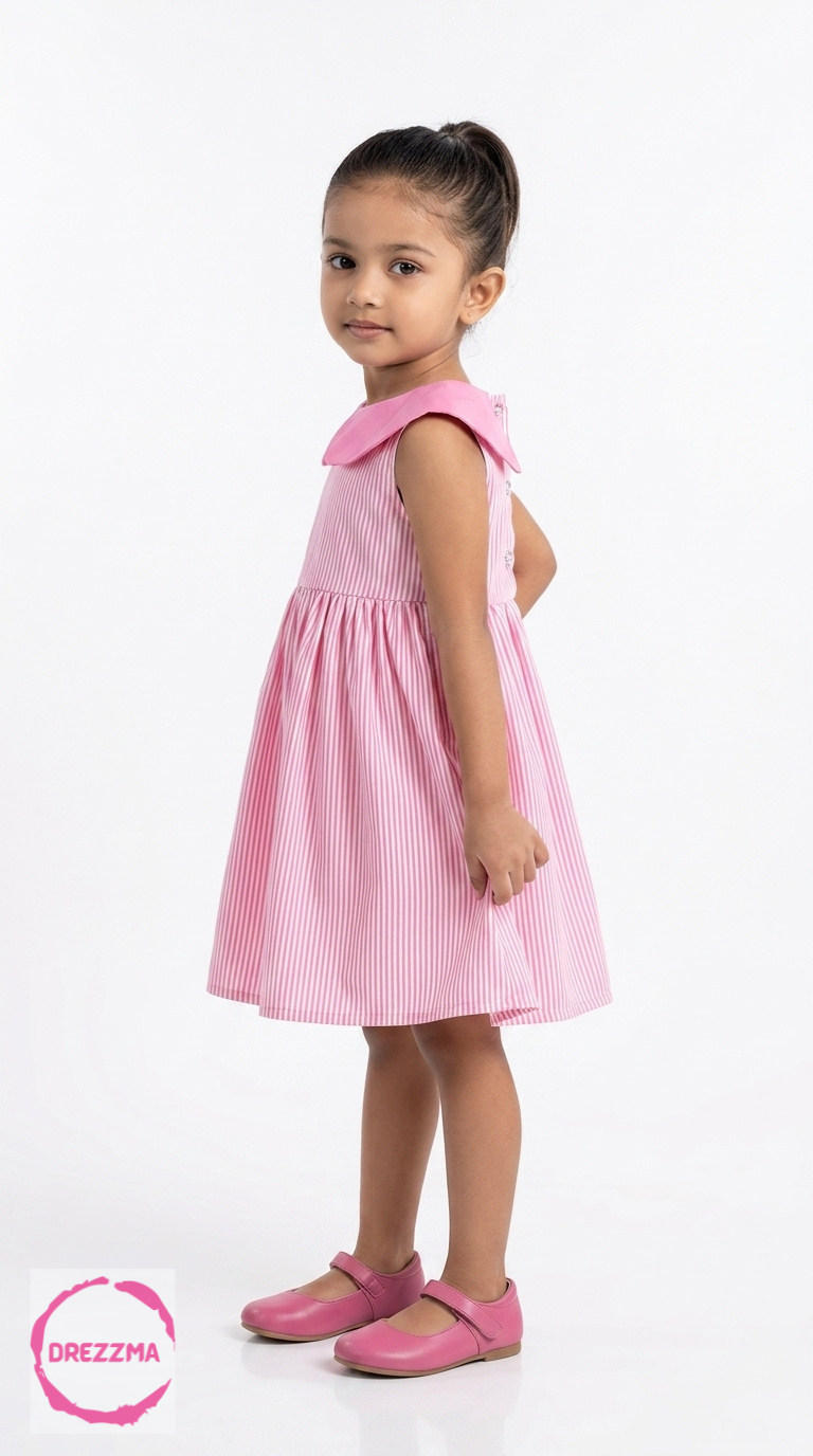 Pink Candy Stripe Frock