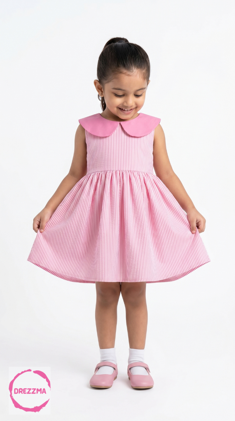 Pink Candy Stripe Frock